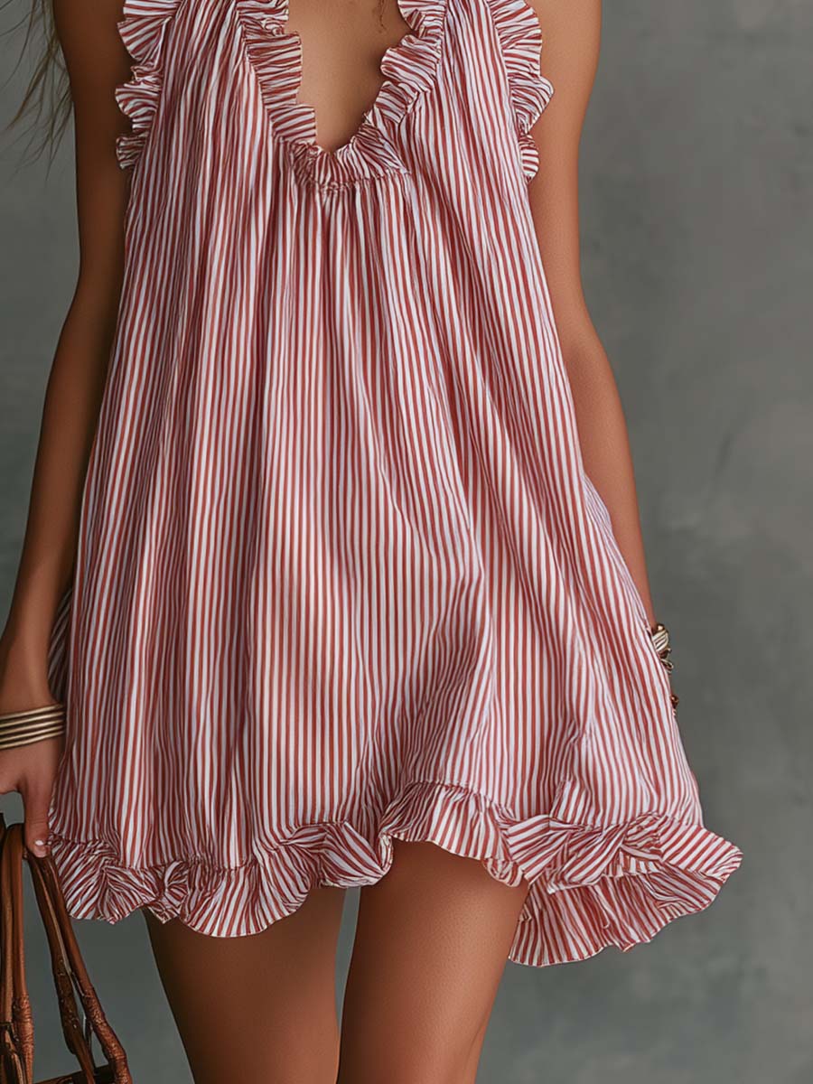 Thora V-Neck Mini Dress