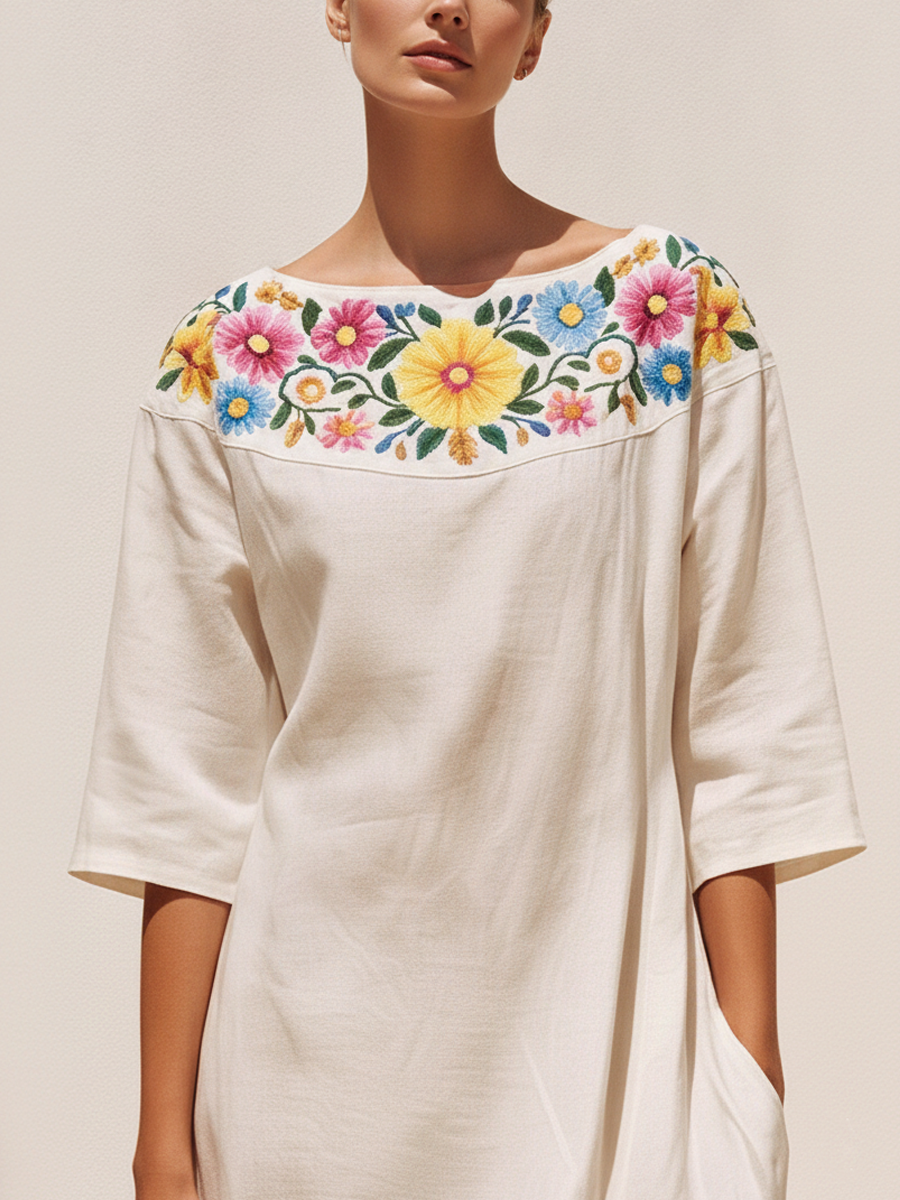 Gwendolyn Linen Maxi Dress