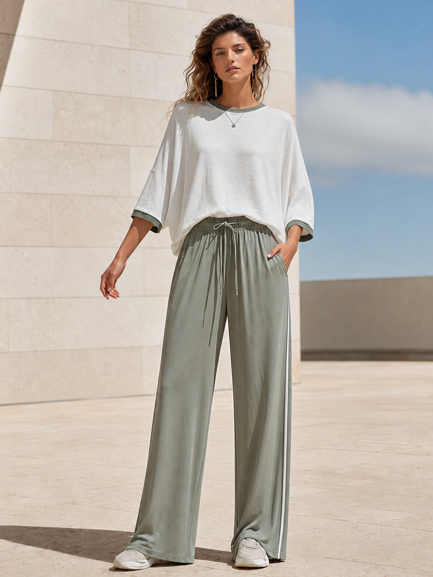 Elise White Co-ord Set