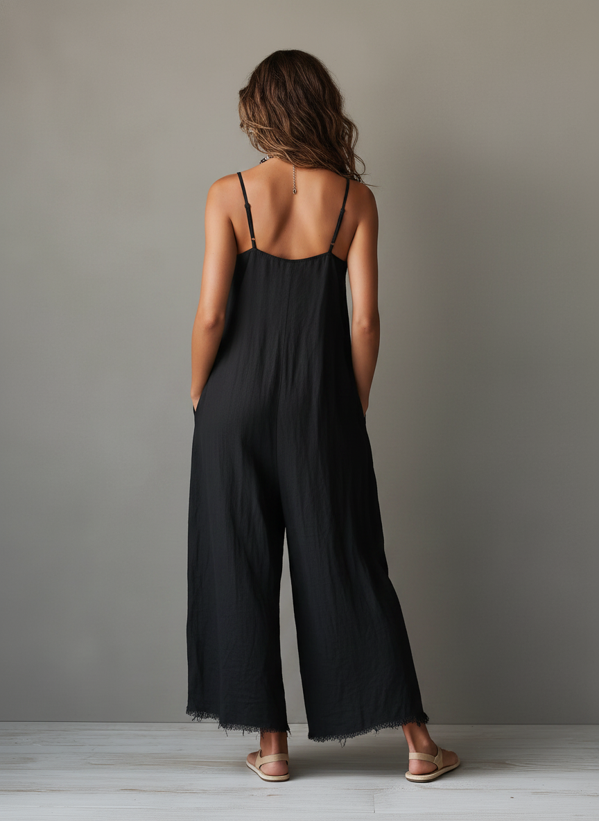 Thea Linen Lace Jumpsuit