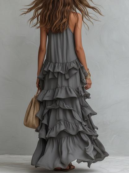 Adeline Ruffle Maxi Dress