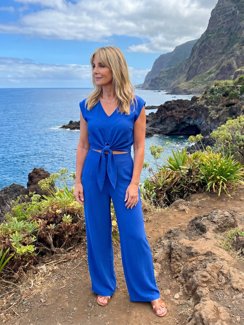 Pia V-Neck Co-ord Set