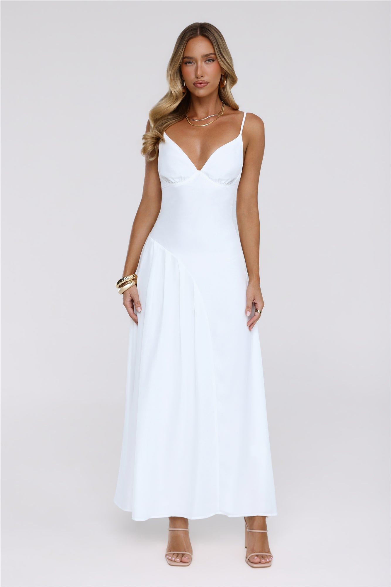 Seraphina White Maxi Dress
