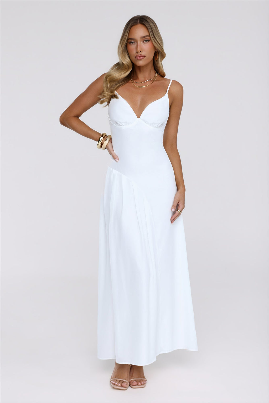Seraphina White Maxi Dress