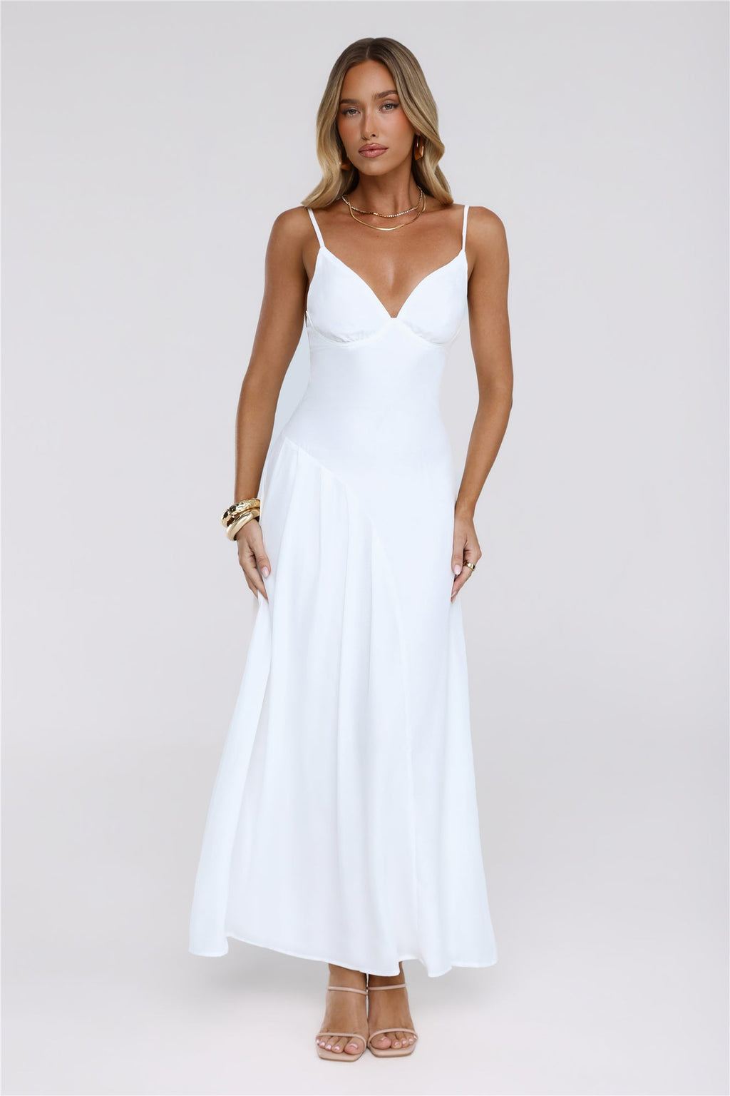Seraphina White Maxi Dress