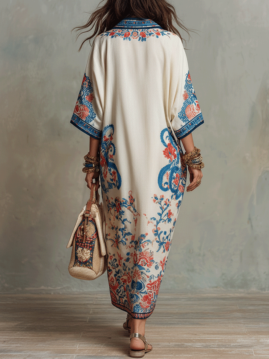 Marguerite Ivory Floral Midi Dress