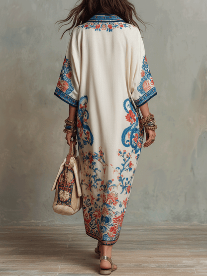 Marguerite Ivory Floral Midi Dress