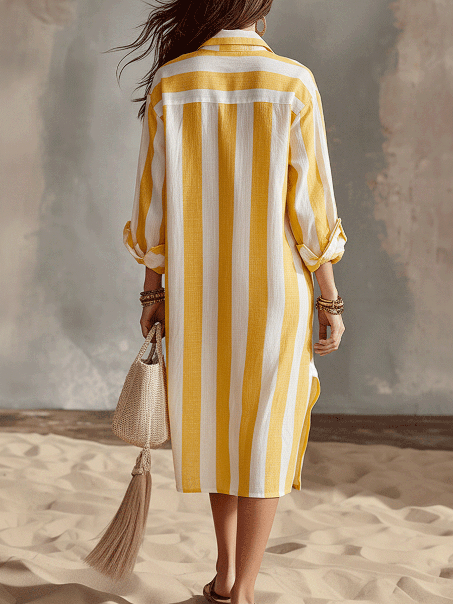 Monroe White Long Sleeve Midi Dress