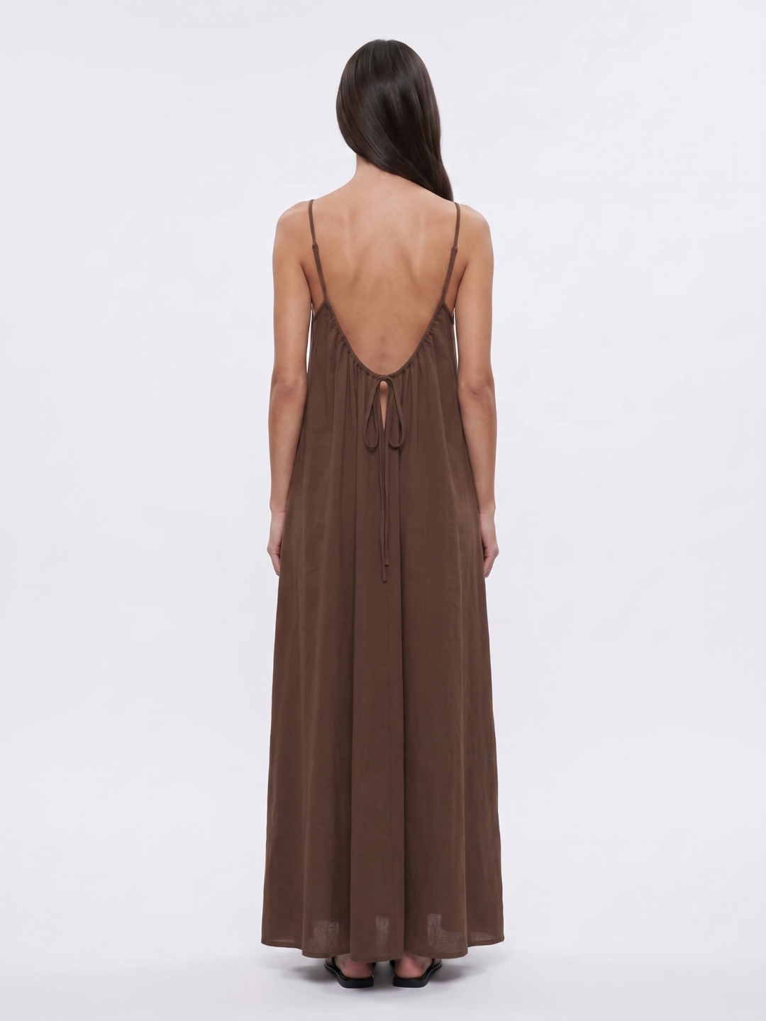 DEMELZA Women's Spaghetti Strap Backless Maxi Dress