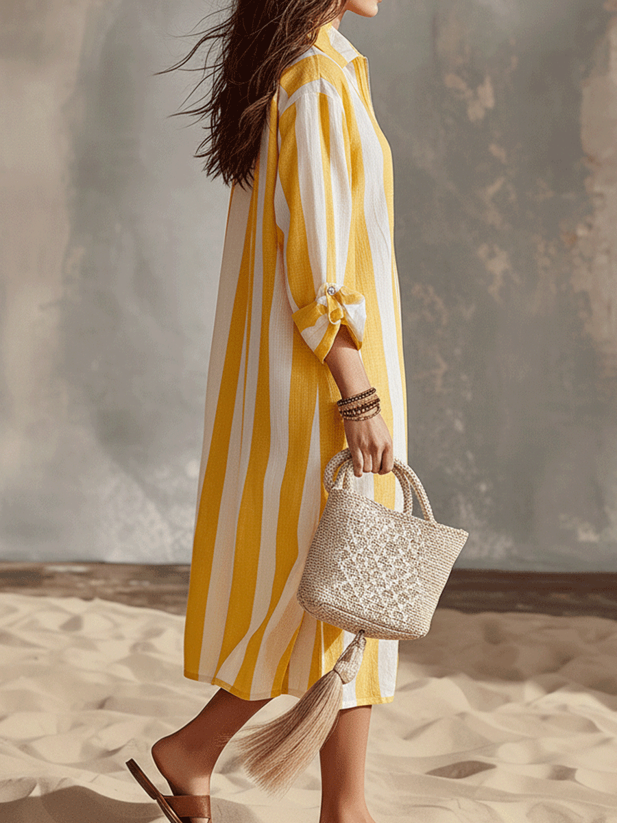 Monroe White Long Sleeve Midi Dress