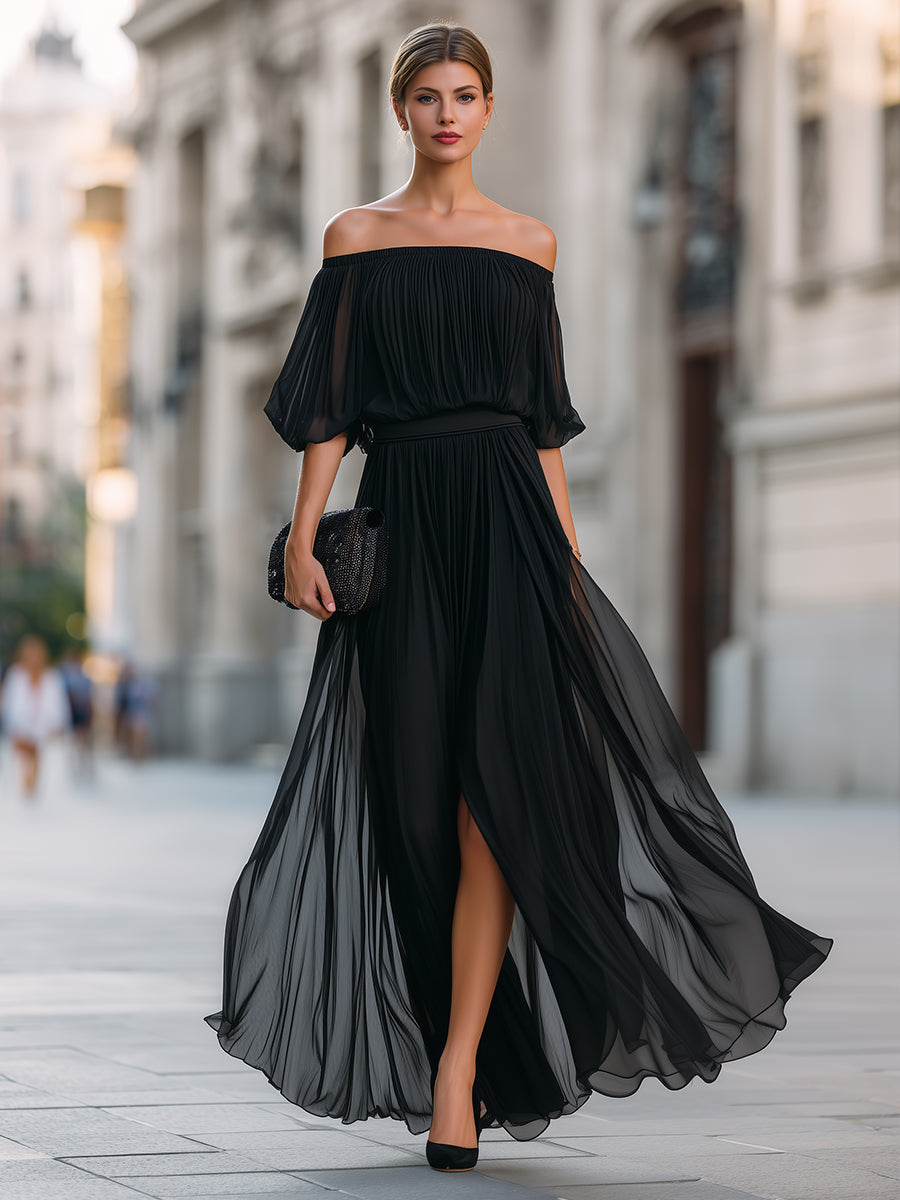 Callie Off-Shoulder Maxi Dress