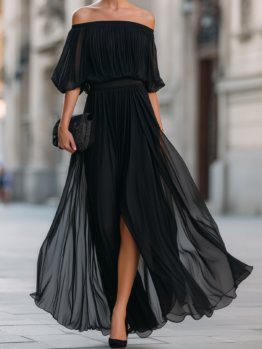 Callie Off-Shoulder Maxi Dress