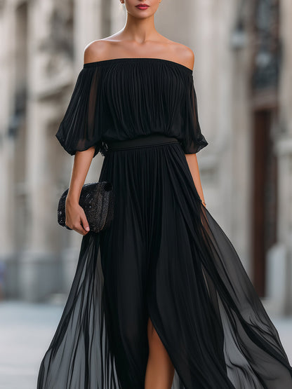 Callie Off-Shoulder Maxi Dress