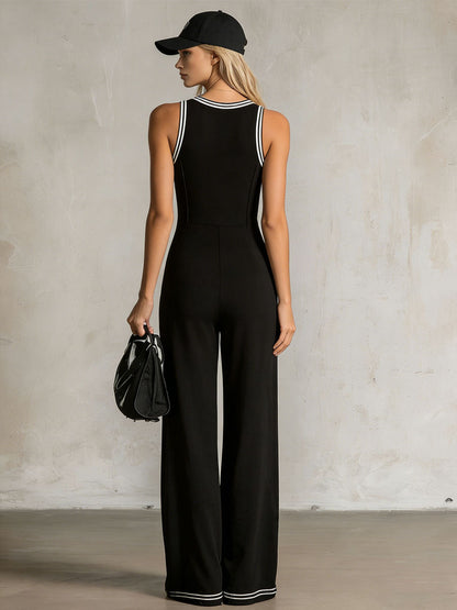 Della V-Neck Jumpsuit