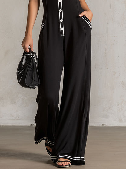 Della V-Neck Jumpsuit