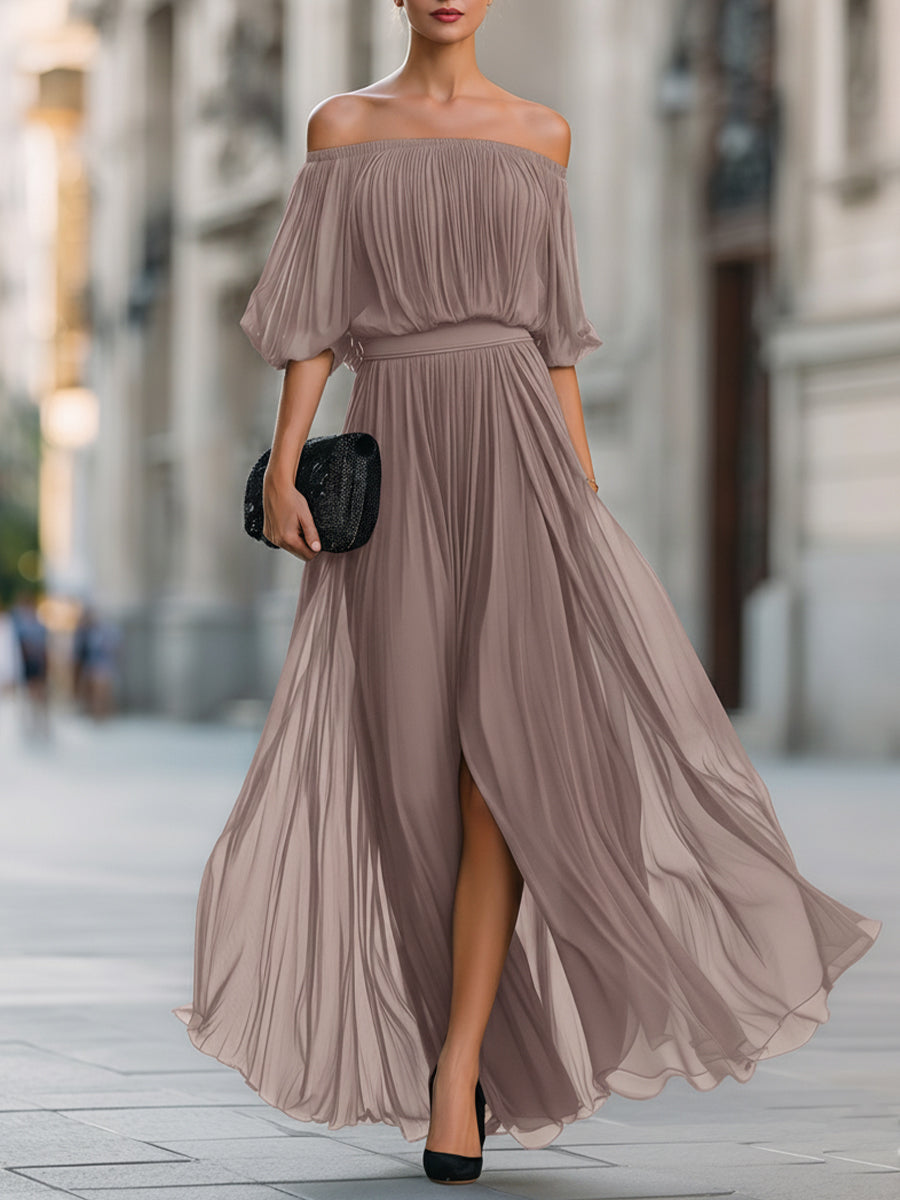 Callie Off-Shoulder Maxi Dress
