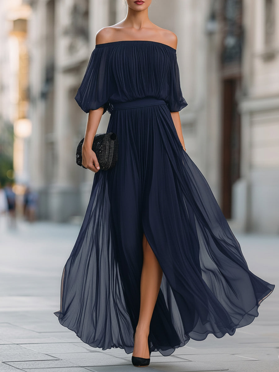 Callie Off-Shoulder Maxi Dress