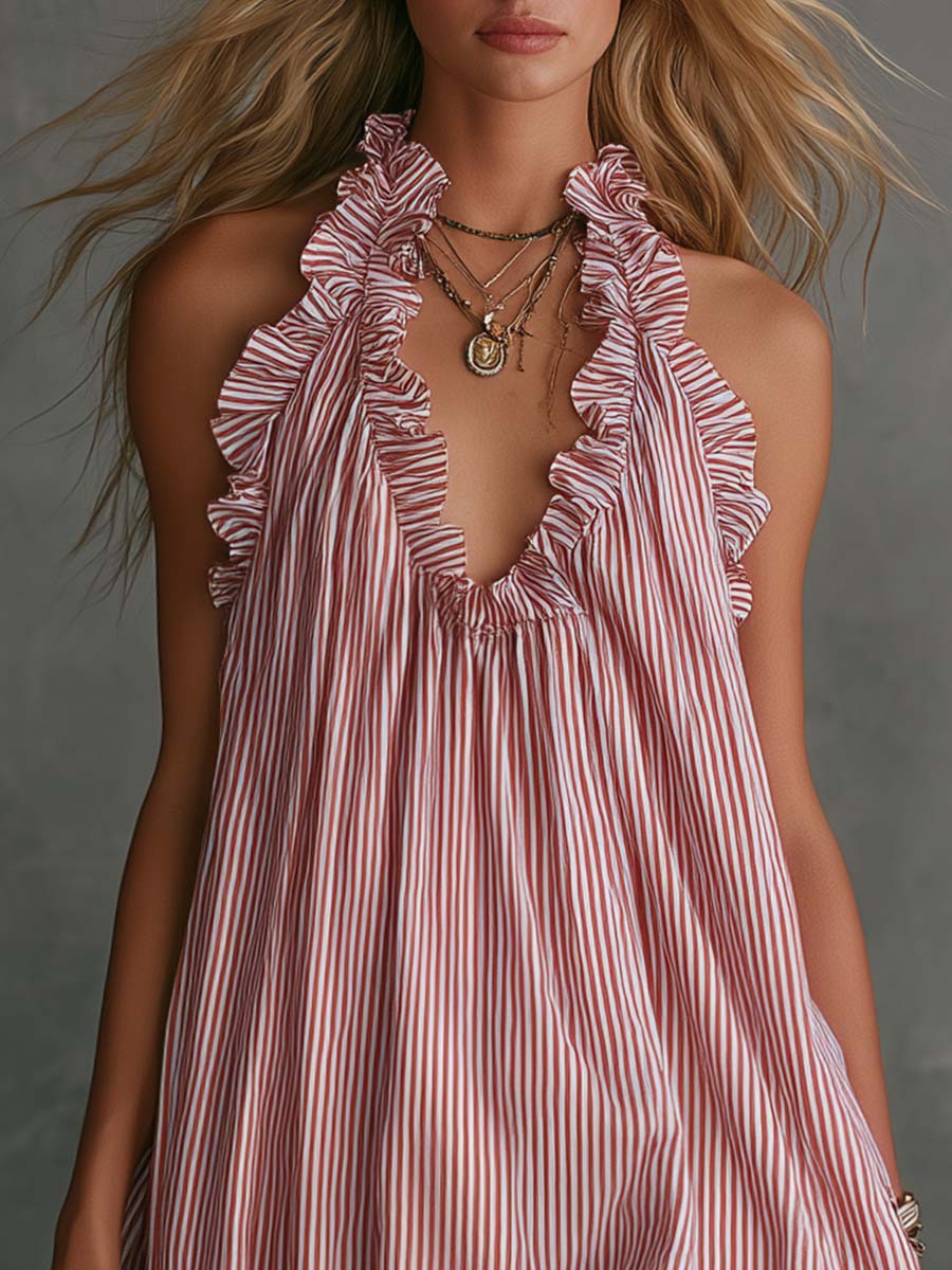 Thora V-Neck Mini Dress