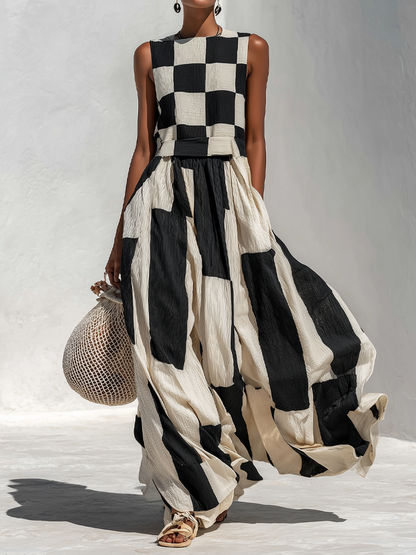 Cendrine Linen Sleeveless Maxi Dress