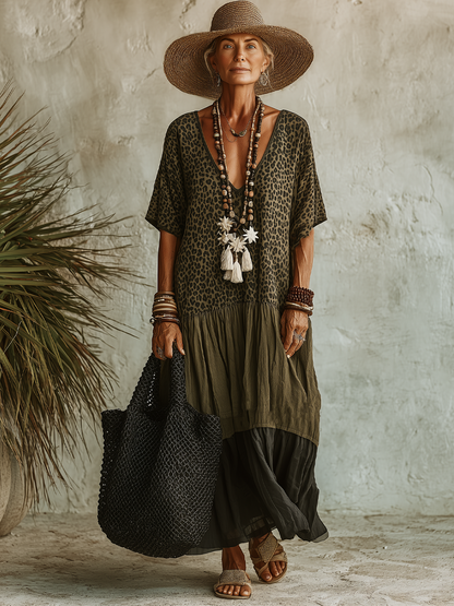 Aurelie V-Neck Maxi Dress