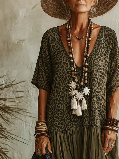 Aurelie V-Neck Maxi Dress