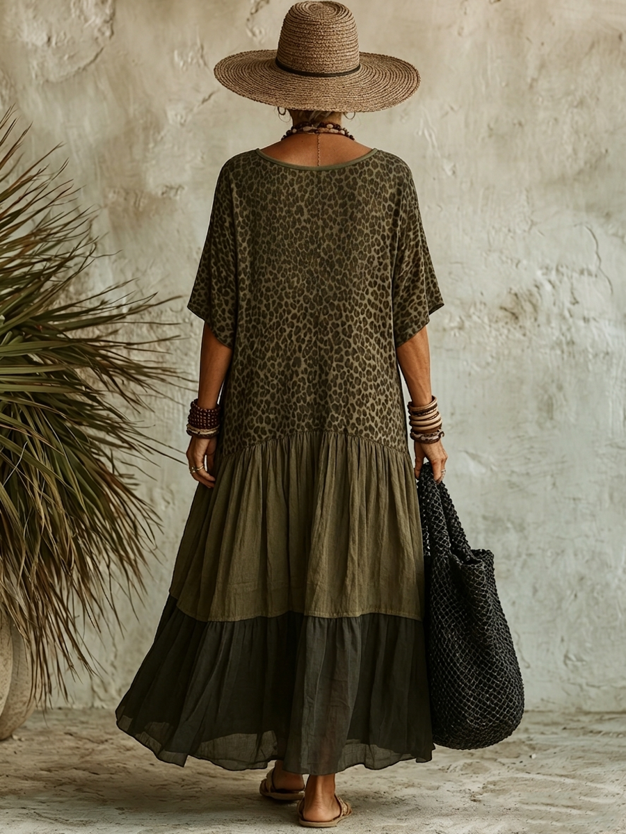 Aurelie V-Neck Maxi Dress