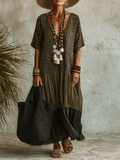 Aurelie V-Neck Maxi Dress