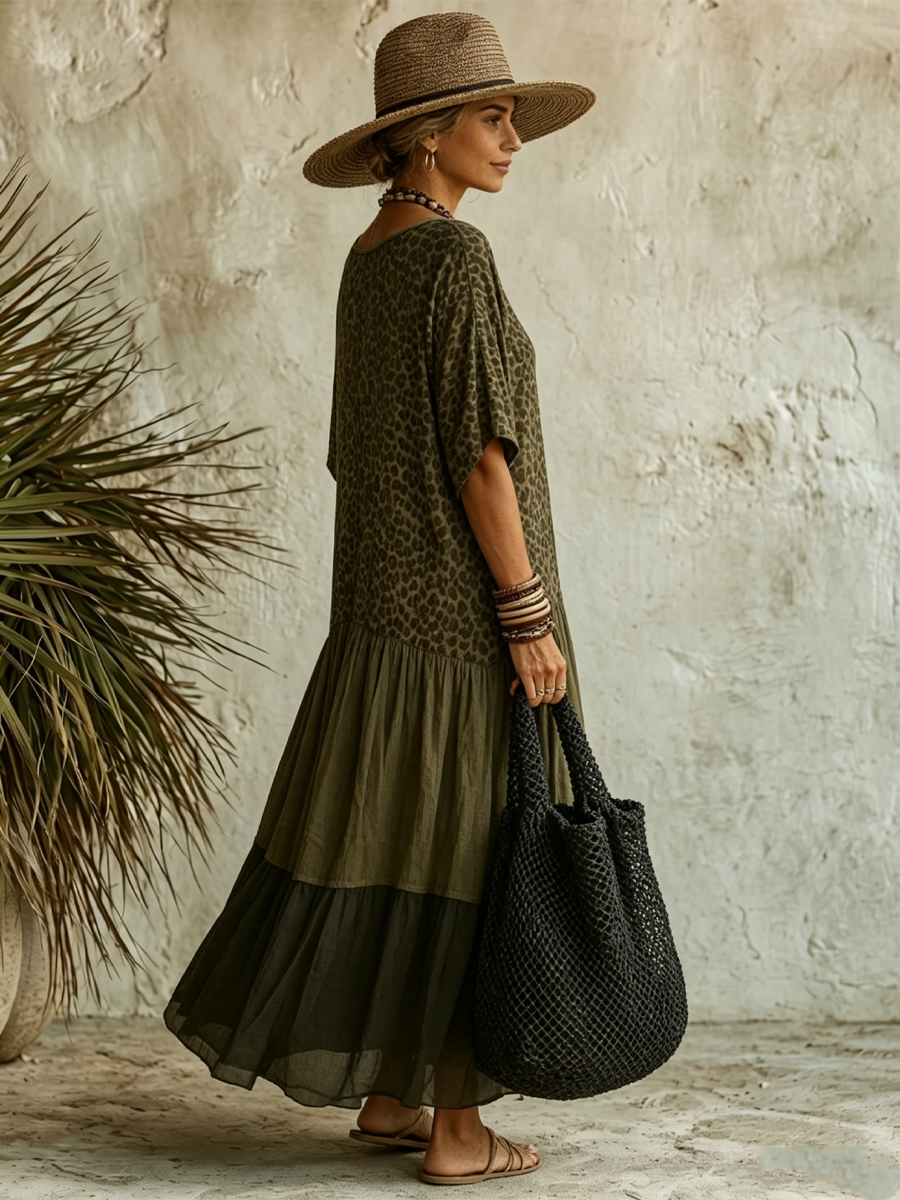 Aurelie V-Neck Maxi Dress