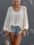 Niamh White Knit Top