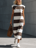 Cleo White Knit Sleeveless Maxi Dress