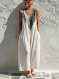 Josephine Cotton V-Neck Jumpsuit