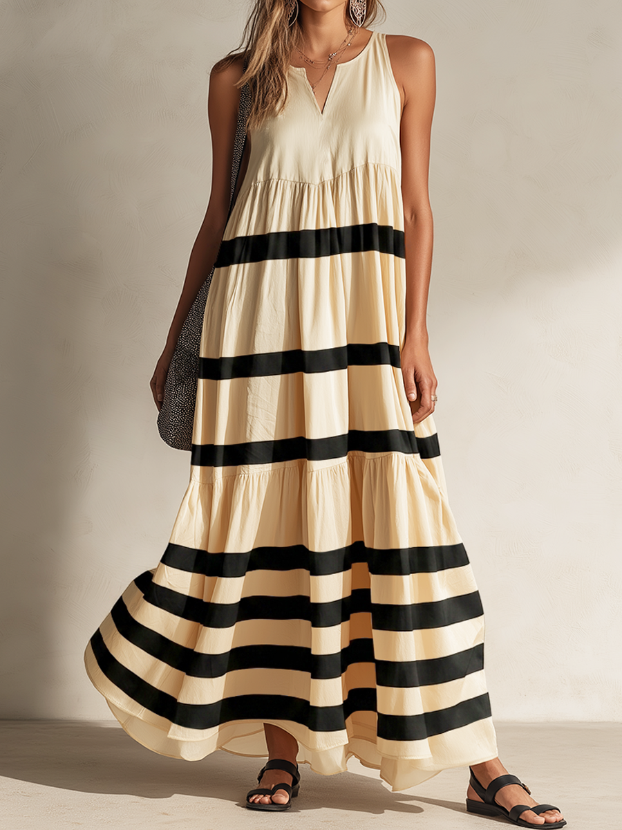 Albertine Linen Sleeveless Maxi Dress