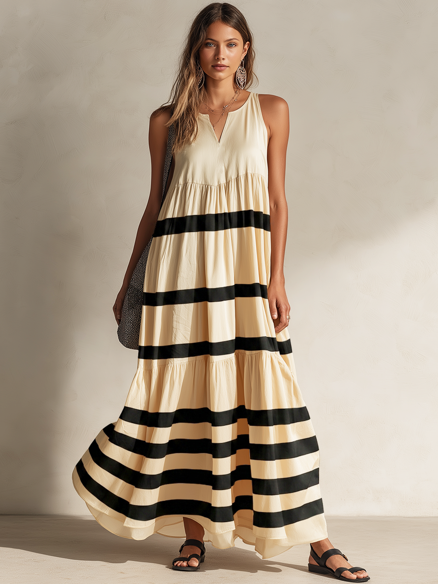 Albertine Linen Sleeveless Maxi Dress