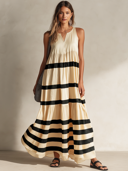 Albertine Linen Sleeveless Maxi Dress