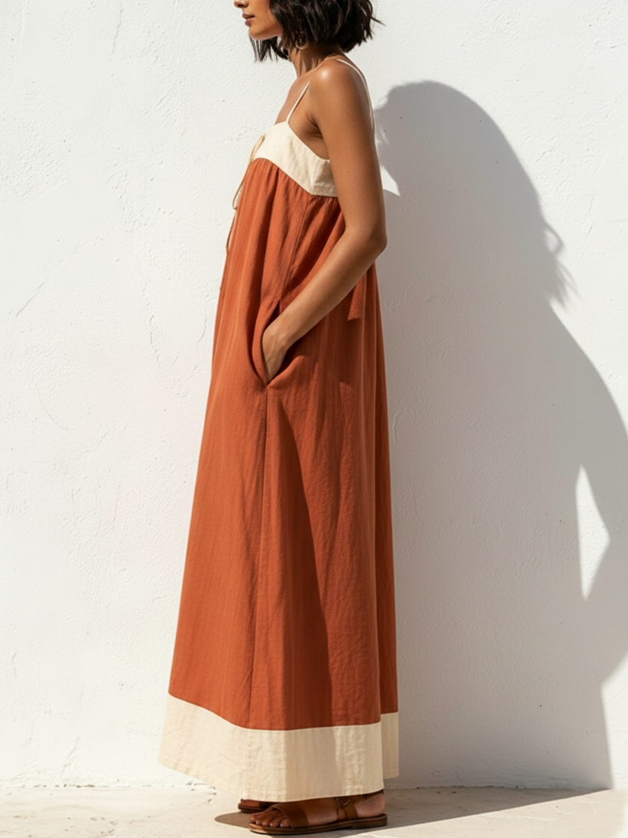 Colette Linen Maxi Dress