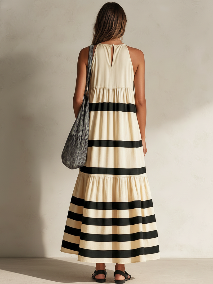 Albertine Linen Sleeveless Maxi Dress