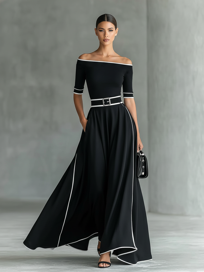 Helena White Off-Shoulder Co-ord Set