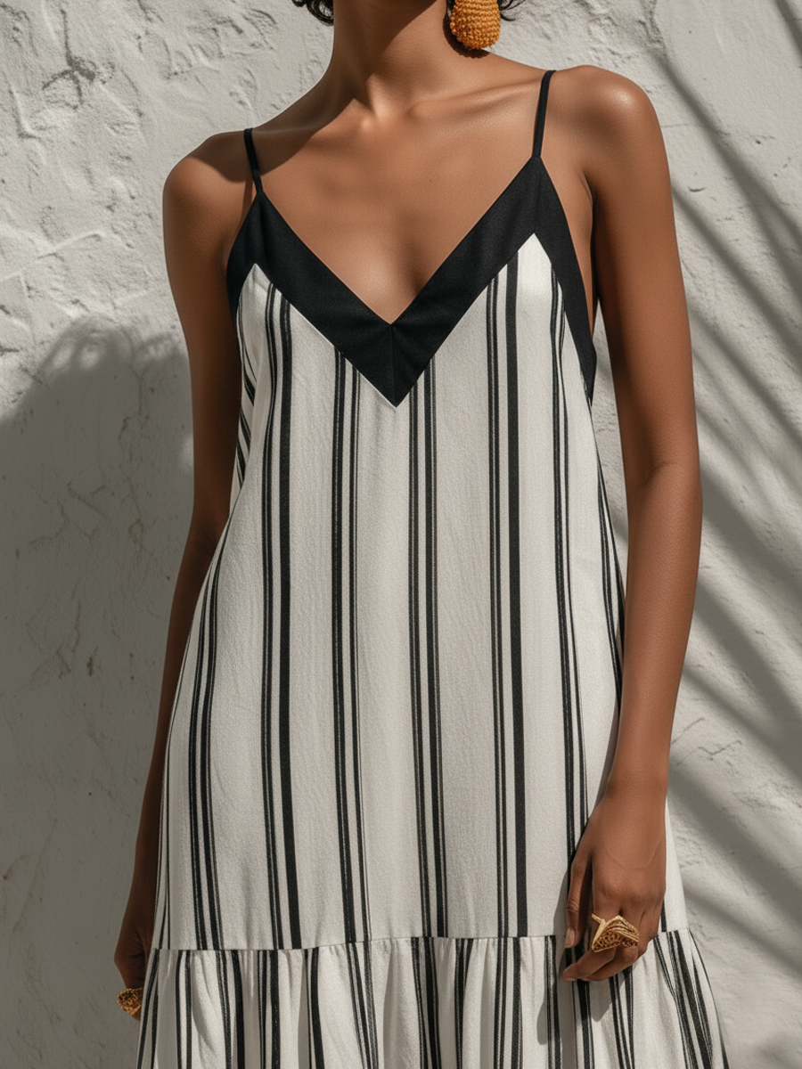 Orla Linen V-Neck Dress