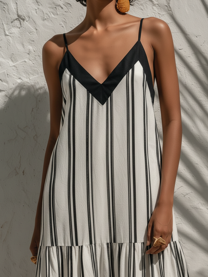 Orla Linen V-Neck Dress