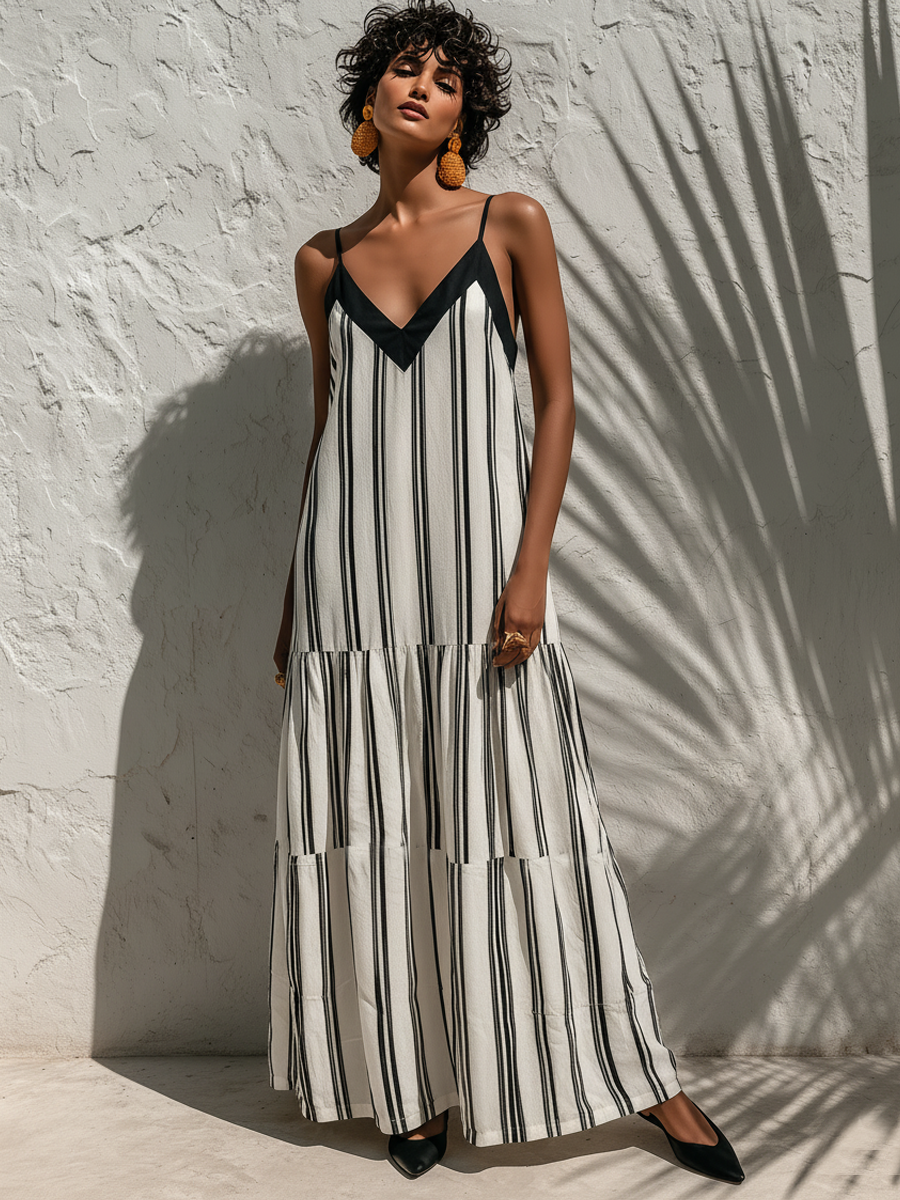 Orla Linen V-Neck Dress