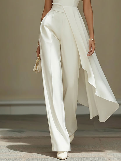 Wren Cream One Shoulder Co-ord Set