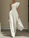 Wren Cream One Shoulder Co-ord Set