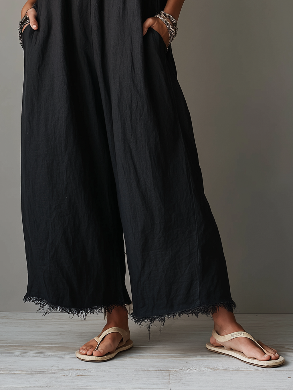 Thea Linen Lace Jumpsuit