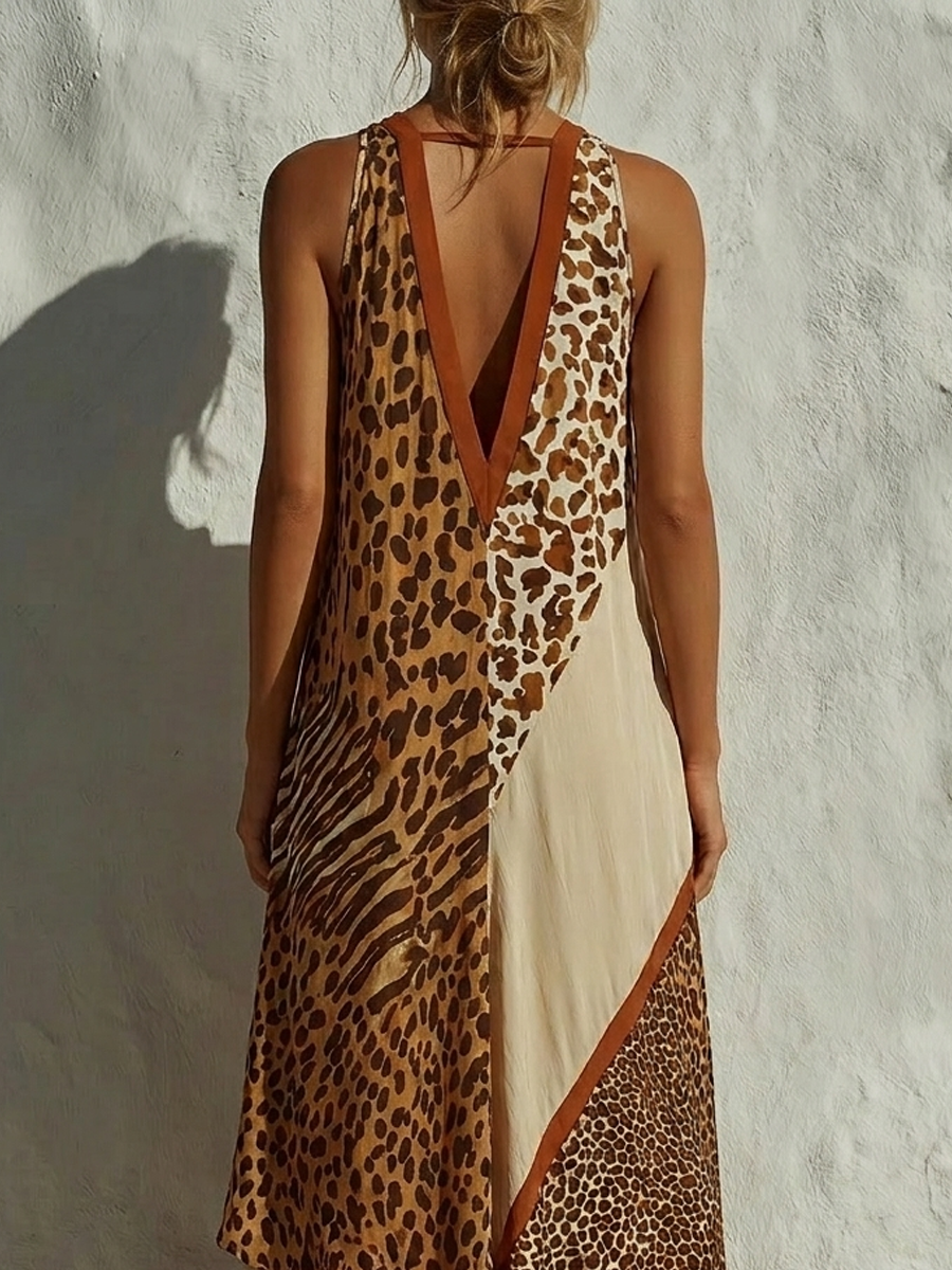 Edith Chiffon Halter Maxi Dress