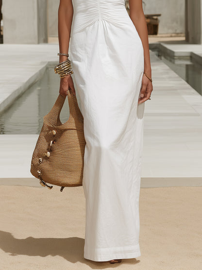 Monroe Linen Maxi Dress