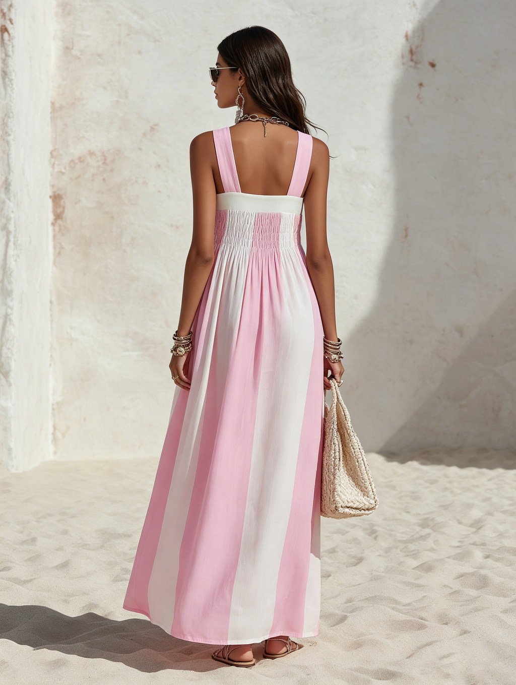 Ada Chiffon Square Neck Maxi Dress