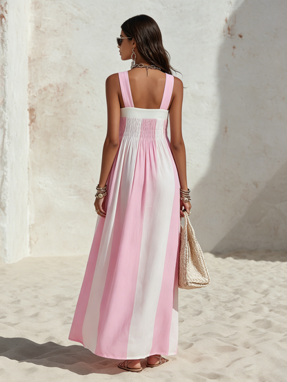 Ada Chiffon Square Neck Maxi Dress