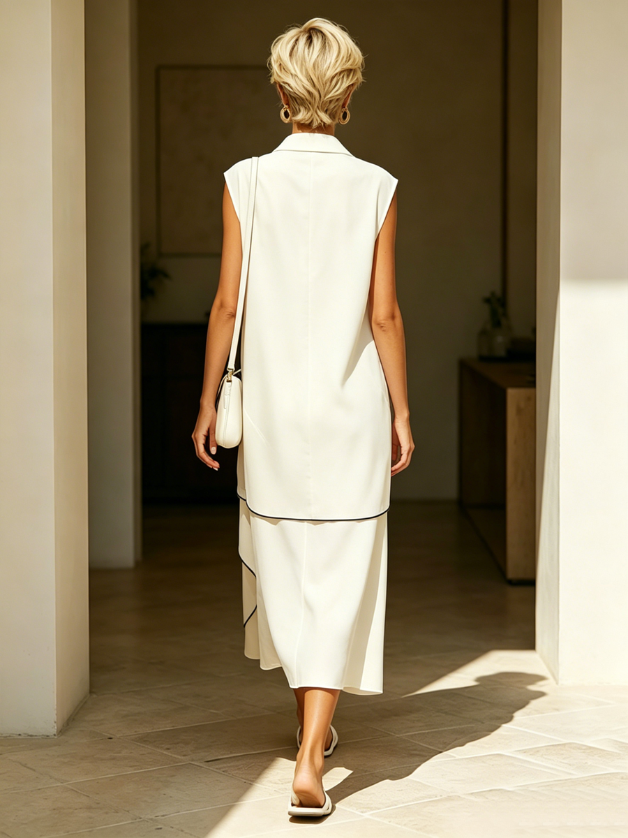 Paloma White Midi Dress