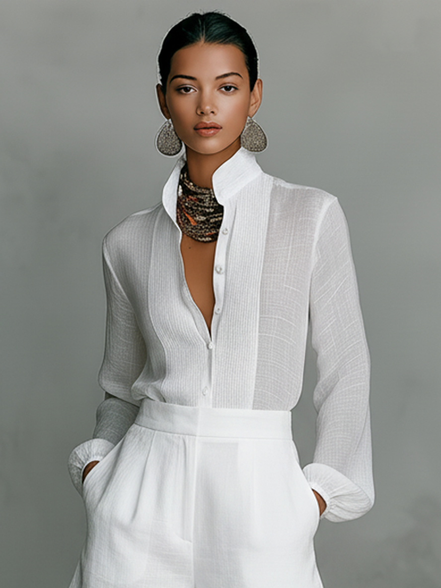 Elsie Linen Long Sleeve Co-ord Set