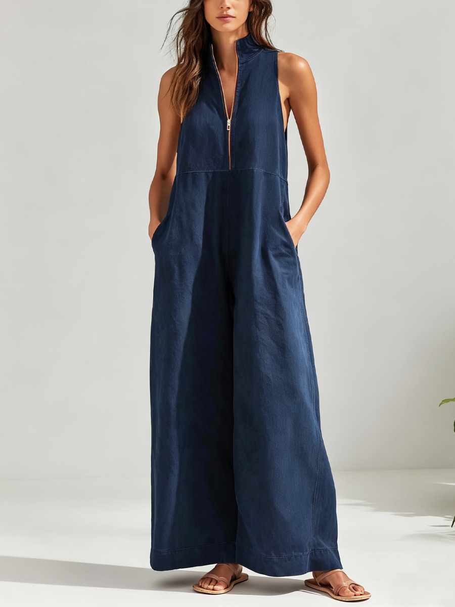 Maeve Blue Sleeveless Maxi Dress
